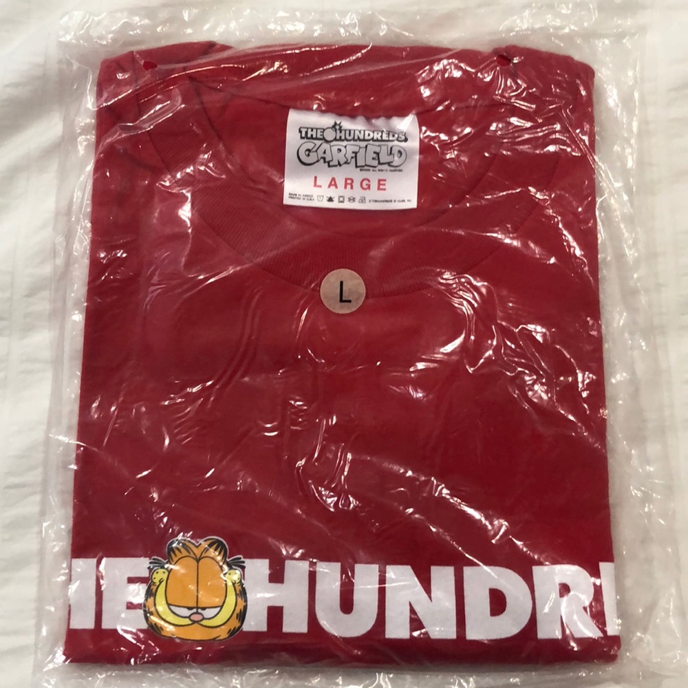 NWOT | The Hundreds x Garfield Logo Bar Tee